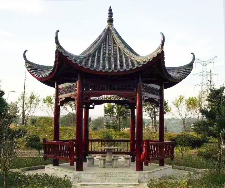 單層六角亭-2